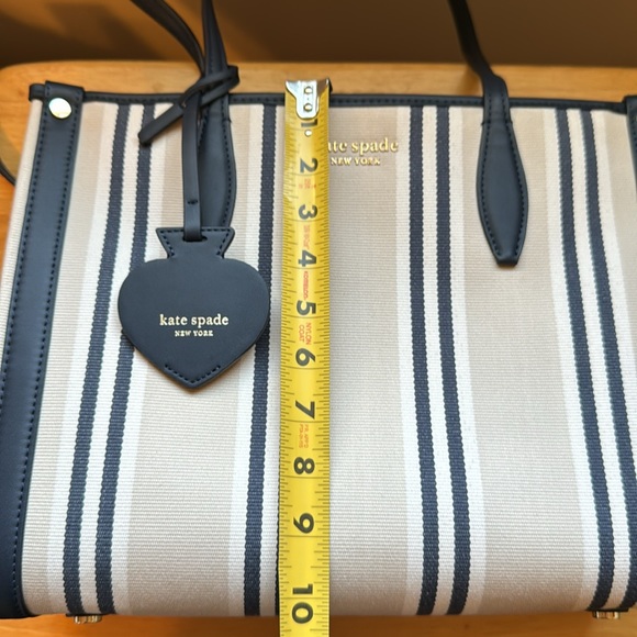 NW tags removed - Kate Spade ♠️ striped fabric and leather tote - Picture 14 of 17